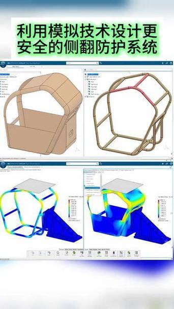 利用模拟技术设计更安全的侧翻防护系统#3dexperience# #simulia